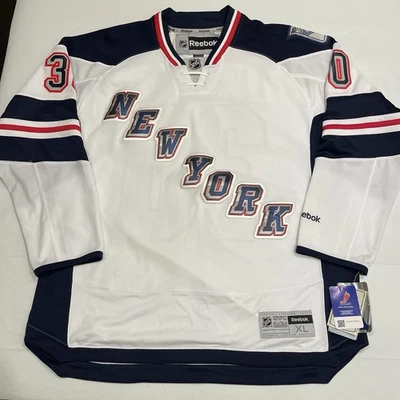 Reebok Henrik Lundqvist New York Rangers 2014 NHL Stadium Series Jersey White XL - Image 1 of 4