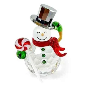 New 100% SWAROVSKI Holiday Cheers Dulcis Christmas Snowman Deco Figurine 5655434 - Picture 1 of 1