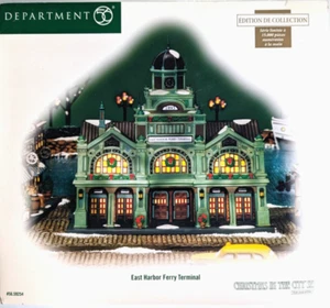Department 56 East Harbor Ferry Terminal Christmas in the City - Picture 1 of 3