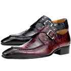 Mens Formal Dress Shoes Buckle Pointed Toe Flats Wedding Shoes Footwear