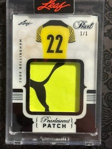 2021-22 LEAF PEARL MULTI-SPORT JUDE BELLINGHAM PEARLESCENT PUMA GU PATCH 1/1