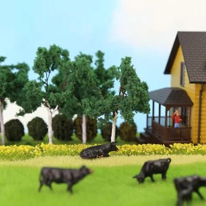 D8030 80pcs Model Train Layout HO Scale 1:87 Model Tower Trees Iron Wire 8cm - Picture 1 of 5