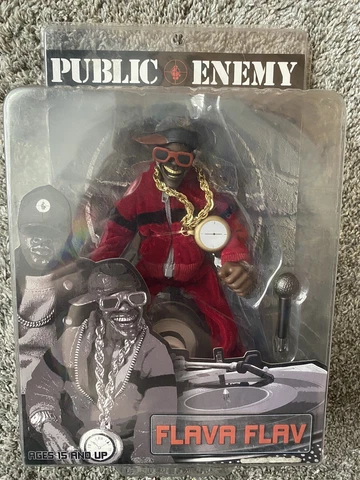 Mezco Public Enemy Flava Flav Rap Stars 2006 Action Figure 9" Sealed Package NOS Cover