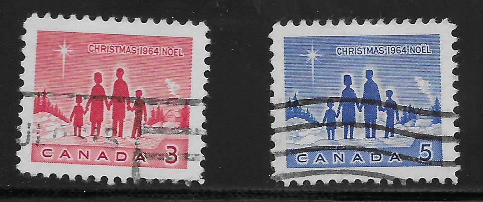Canada Scott #434-35, Singles 1964 Complete Set FVF Used - Image 1 of 1
