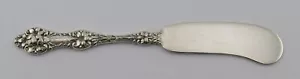 Alvin Sterling 5 1/8" flacher Griff Butterstreuer Orangenblütenmuster #9711 - Bild 1 von 8