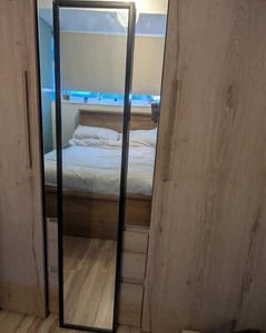 MODERN Full Length Mirror | SLEEK DESIGN Black edging in new condition - Picture 1 of 2