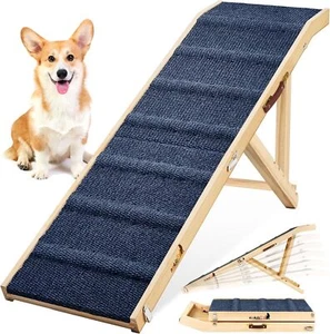 ๐๐ฉ๐ ๐ซ๐๐๐๐ Dog Ramp for Bed 64" Long Foldable Pet Ramp for Large Dogs Cats - Picture 1 of 7