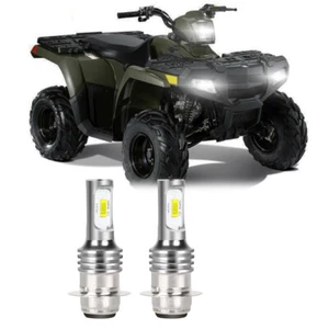 LED Headlight Bulbs For Polaris Outlaw 90 50 Sportsman 90 110 2007-2019 0453570 - Foto 1 di 10