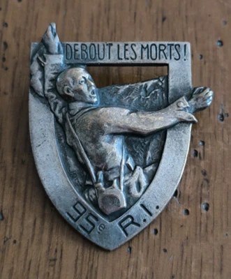 Insigne 95° RI Régiment d'Infanterie   /  Arthus Bertrand Paris Depose  /Z145 - Photo 1/2