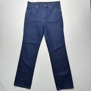 Wrangler Jeans Mens 33X32 Blue Denim Straight 936PWD Cowboy Cut Western - Picture 1 of 9