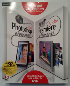 Adobe Photoshop Elements 3.0 and Adobe Premiere Elements - Very Good in Box
