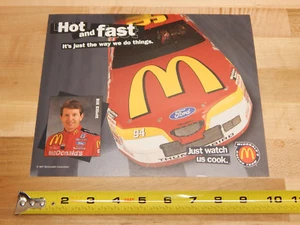 Bill Elliott 1997 Nascar Winston Cup McDonald's Hot and Fast #94 Ford Fotokarte - Bild 1 von 1