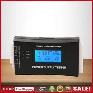 UK Digital LCD Power Tester Supply Power Measuring Diagnostic Tool for PC Comput - Afbeelding 1 van 5