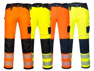 PORTWEST PW3 Hi-Vis Work Trousers PW340 - Picture 1 of 5