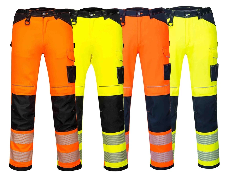 PORTWEST PW3 Hi-Vis Work Trousers PW340