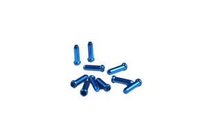 Juin Tech CT01 Bike Cable End Caps Tips 10pcs for Brake and Derailleur Blue - Picture 1 of 6