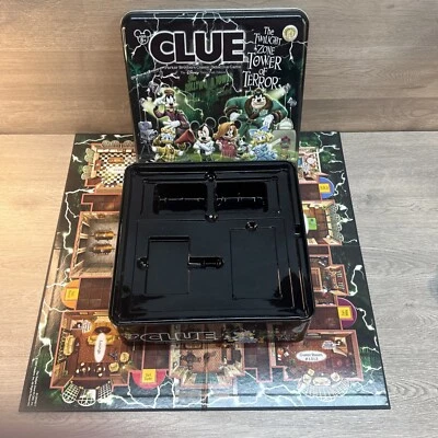 Parker Brothers Disney CLUE The Twilight Zone Tower Of Terror TIN & BOARD ONLY - Image 1 of 3