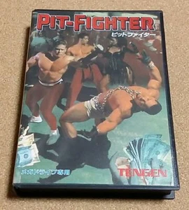 Sega MegaDrive MD Genesis Pit-Fighter Tengen Used Japan Import Boxed Fighting - Picture 1 of 8