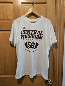 Central Michigan Chippewas NCAA Adidas Men's Basketball Climalite T-shirt Size L - Picture 1 of 2