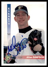 1997 Grandstand Everett AquaSox Allan Simpson Signed IP AUTO #NNO