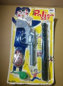Vintage Police Set Toy No.650 M.SHIMMEL SONS Inc Brooklyn NY Packaged in USA - Picture 1 of 12