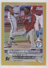 2022 Topps Series 1 1st Edition Future Stars Gold Jazz Chisholm Jr #6