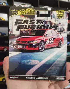 Custom Card Mitsubishi Lancer Evo IX 9 - Fast & Furious Lancer Evo Card - Picture 1 of 2