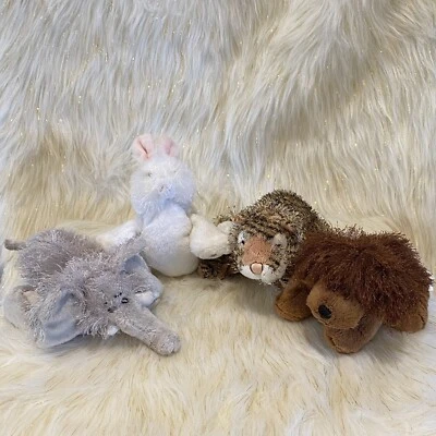 4 Plush Ganz Webkinz Tiger,Puppy,Bunny & Elephant  All For 1 Price. No Code - Image 1 of 4