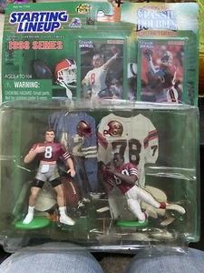 Figuras dobles clásicas Steve Young y Jerry Rice 1998 alineación inicial nuevas en paquete - Imagen 1 de 6
