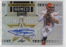 2023 Leaf Metal Armed & Dangerous Silver Prismatic /10 Johnny Manziel Auto