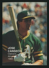1989 Baseball's Best Two #4 Jose Canseco Oakland A's Broder Oddball