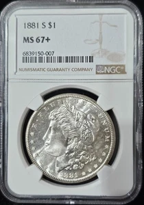1881-S Morgan Dollar MS-67+ NGC VIDEO - Picture 1 of 4