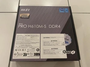 MSI H610M-S DDR4 Intel 12, 13, 14. Generation Mainboard unbenutzt - Bild 1 von 4