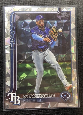 Christopher Morel 2025 Topps Series 1 #236 Diamante Foil Parallel Tampa Bay Rays - Image 1 of 2
