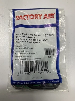Kit de sellado de junta tórica de sistema de aire acondicionado Factory Air 26761 Foto 1 de 3
