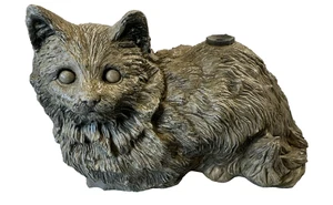 Vintage Kätzchen Hof Garten Kunst Rasen Sprinkler funktioniert -- SCHWER - Bild 1 von 7