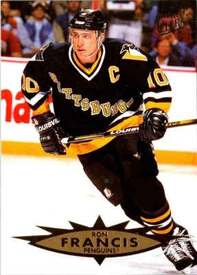 1995 Ultra Ron Francis #122 Pittsburgh Penguins Hockey Card - Image 1 of 2