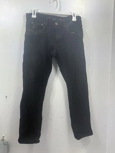 Levis Capital E Matchstick Slim Straight Made in USA Size 30 Black Denim Jeans - Picture 1 of 10