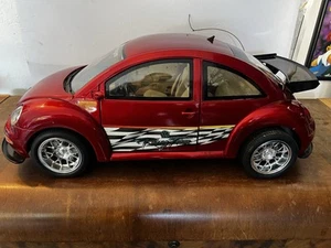 LARGE VW Volkswagen Beetle 1:6 Scale (NO RC remote control) R/C Radio RED 27MHz - Picture 1 of 4