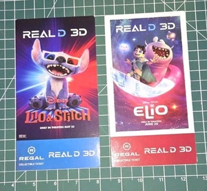 1x Biglietto Doppio Lato Lilo & Stitch / Elio (2025) Regal IMAX Collezionismo - Foto 1 di 2