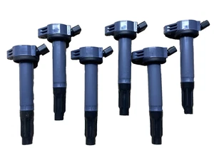 6 IGNITION COILS PACK UF487 2006-2012 TOYOTA RAV4 3.5L V6 - Foto 1 di 9