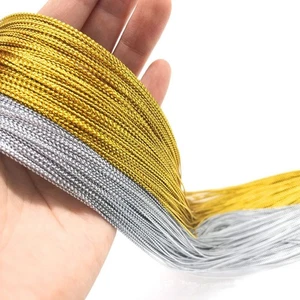 100 Yards 1mm Metallic Beading Cord - Jewelry String for Gift Tags & Card Making - Picture 1 of 31
