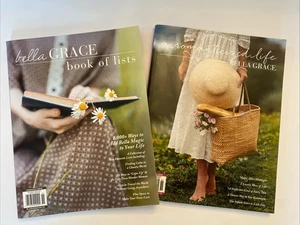 Bella Grace A Romanticized Life, Book of Lists Magazine 2025 - Lot of 2 - Picture 1 of 20