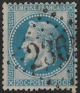 FRANCE VARIETE - NAPOLEON N° 29 B OBLITERE GROS CHIFFRE 2365 MIRAMONT ( 45 ) - Bild 1 von 2