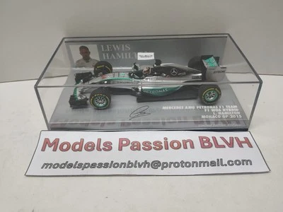 Mercedes W06 Hamilton Monaco GP 2015 1/43 Minichamps - Photo 1/4