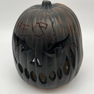 Custom Carved Horror Pumpkin Prop “HELP” Halloween Decor Foam Fast Shipping!!! - Picture 1 of 8