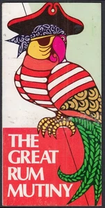 The Great Rum Mutiny: Gilbey's Rum Recipe folder 1974 Pirate Parrot - Picture 1 of 1