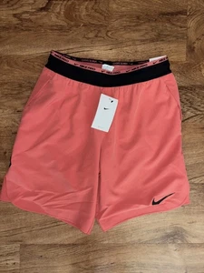 Pantalones Cortos de Entrenamiento Nike Pro Dri Fit Para Hombres Pequeños Rojos Negros Ligeros Atléticos Nuevos - Imagen 1 de 6