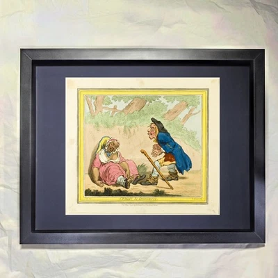 James Gillray "Cimón e Ifigenia" Arte enmarcado personalizado Foto 1 de 3