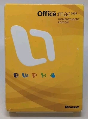 Microsoft Office Mac 2008 Home & Student Edition w/ 3 Product Keys, Fast Ship - Image 1 of 2